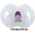 Пустышка силиконовая ортодонтическая Бегемотик Baby Team 3102